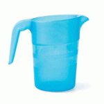 LOT DE 6 - PICHET EMPILABLE 1 LITRE BLEU AVEC COUVERCLE