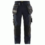 PANTALON DE TRAVAIL ARTISAN STRETCH MARINE FONCÉ/NOIR TAILLE 40C - BLAKLADER
