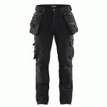 PANTALON DE TRAVAIL X1900 ARTISAN STRETCH 4D NOIR TAILLE 52C - BLAKLADER