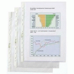 POCHETTE PERFORÉE ECONOMIC, A5, PP, GRAINÉE, 0,05 MM - LOT DE 3