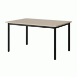 TABLE MALIBU 120X80 T4 4P ST ISOS BEIGE 1460/BEIGE NOIR 9005