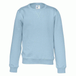 COTTOVER SWEATSHIRT COL ROND ENFANT - CERTIFIÉ GOTS BLEU CLAIR - TAILLE 10 ANS