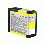 EPSON ENCRE PIGMENT JAUNE SP 3800/3880 (80ML) -  AUTHENTIQUE