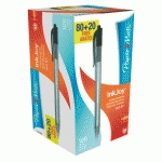PACK DE 80 STYLOS BILLE PAPER MATE INKJOY 100 RÉTRACTABLES NOIRS + 20 OFFERTS