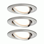 PAULMANN 3 SLIM COIN, INCLINABLE, DIMMABLE, FER