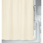 RIDEAU DE DOUCHE - 180 X 200 CM - BEIGE - POLYESTER - PRIMO SPIRELLA