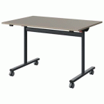 TABLE MALIBU RAB. 120X80 T6 DL STRA ABS GRIS U727/GRIS 7016