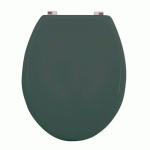 ABATTANT WC - MDF - CHARNIÈRES INOX - CLEO - VERT FONCÉ MAT MSV