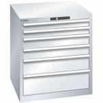ARMOIRE GRIS CLAIR 717X725X800 AVEC 6 TIR. 75KG _ 78.636.020 - LISTA