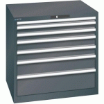 ARMOIRE NOIR 870X725X850 AVEC 7 TIR. 75KG _ 78.686.060 - LISTA