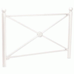 BARRIÈRE PROVINCE ROSACE 1.57 M BOULE - ZINC BLANC 9010 - PROCITY