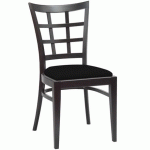 CHAISE BISTROT BOSTON WENGÉ ANTHRACITE