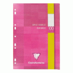 COPIES DOUBLES 100 PAGES PETITS CARREAUX FORMAT 21 X 29,7 CM METRIC CLAIREFONTAINE - PERFORÉES