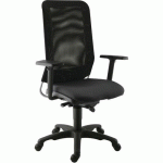 FAUTEUIL DIAZ CONTACT SYNCHRONE PIET.NOIR ASSISE 0420 NOIR - SOKOA