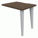 RETOUR EVIDENCE 80 X 60 CM NOYER PIED ALU - VINCO