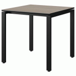 TABLE MALIBU 80X80 T6 SOUDÉ ST ANTIB CHÊNE 1146/NO NOIR 9005 - MANUTAN EXPERT