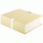 LOT DE 10 - CHEMISE EXTENSIBLE SANS RABAT EXACOMPTA À BOUCLE DOS 12 CM MASTIC