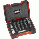 COFFRET 23 EMBOUTS TORX® ET TORX PLUS® AVEC ADAPTATEURS - EMB-23CXZ SAM OUTILLAGE