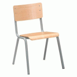 LOT DE 2 - CHAISE SCOLAIRE TAILLE 5 - GRIS