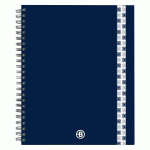 LOT DE 5 - CAHIER SPIRALE BRUNEAU NOTEBOOK 17 X 22 CM PETITS CARREAUX 160 PAGES