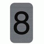 LOT DE 7 - PLAQUE DE SIGNALISATION CHIFFRES 
