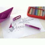 STYLO PLUME ÉDUCATIF SCRIBOLINO MÛRE