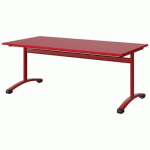 TABLE MALIBU 160X80 T4 DL STRA ABS ROUGE U321/ROUGE 3020
