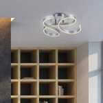 TRIO LIGHTING PLAFONNIER LED FRANCIS, ALUMINIUM BROSSÉ