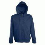 VESTE FÉMININE ZIPPÉE À CAPUCHE UNIE TECH MARINE
