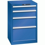 ARMOIRE BLEU SÉCU. 564X572X850 AVEC 4 TIR. 75KG _ 79.380.100 - LISTA