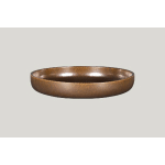 ASSIETTE COUPE CREUSE ROND BRONZE PORCELAINE Ø 28 CM RAKSTONE EASE