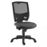 CHAISE CONTEMPORAINE GAZ DOSSIER RÉSILLE NOIR L80XH54XP68CM
