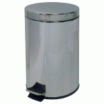 COLLECTEUR À PÉDALE JVD 12 L INOX MIROIR
