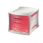 ESSELTE MODULE DE RANGEMENT INTEGO ROUGE INTENSE 28455