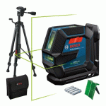 NIVEAU LASER VERT GLL 2-15G + SUPPORT LB10 + TRÉPIED BT150 - 0601063W01 BOSCH