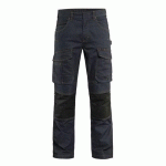 PANTALON DE TRAVAIL SERVICES DENIM STRETCH 2D MARINE/NOIR TAILLE 40L - BLAKLADER