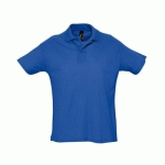 POLO PERSONNALISABLE PIQUÉ SUMMER ENFANT BLEU ROYAL