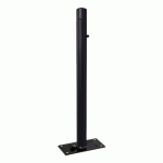 POTELET RABATTABLE SOLIBLOC Ø 76 MM CARREFOUR ZINC NOIR 9005 - PROCITY