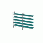 RAYONNAGE À CLAYETTES EN ANGLE LONGUEUR DE COMPOSITION 2X1087 MM EA-0354