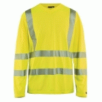 T-SHIRT MANCHES LONGUES HAUTE VISIBILITÉ COL V TAILLE M - BLAKLADER
