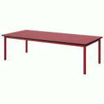 TABLE MALIBU 180X80 T1 4P STRA ROUGE U321/NOIR ROUGE 3020