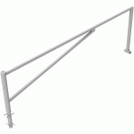 BARRIÈRE PIVOTANTE GALVANISÉ À BÉTONNER POUR CADENAS-4000MM - SCHAKE