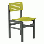 CHAISE EOLE 4 PIEDS - HÊTRE MANGUE - HÊTRE ANTHRACITE - SUNSET CREATION