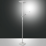 FABAS LUCE LAMPE SUR PIED LED IDEAL AVEC BRAS DE LECTURE, BLANC