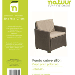 NATUUR - HOUSSE DE PROTECTION FAUTEUIL 89X76X107CM PVC GREEN NT68471
