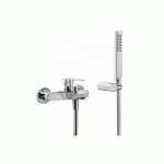 MITIGEUR BAIN DOUCHETTE À MAIN ANTICALCAIRE (299.631.08) AVEC SUPPORT ORIENTABLE ET FLEXIBLE SATIN (91.34.609). - TRES 20517001