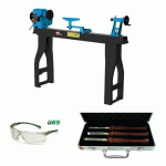 PACK TOUR À BOIS 1100W - 1100MM - TAB110 + COFFRET DE GOUGES ET LUNETTES OFFERTS LEMAN