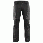PANTALON DE TRAVAIL SERVICES STRETCH GRIS FONCÉ/NOIR TAILLE 44 - BLAKLADER