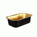 RÉCIPIENT PÂTISSERIE 168 ML D.SUP. 10.8X7.2 CM NOIR/ALUMINIUM OR (VENDU PAR 100)