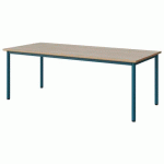 TABLE MALIBU 180X80 T4 4P STRA ALAISÉ ACACIA/BLEU 5025